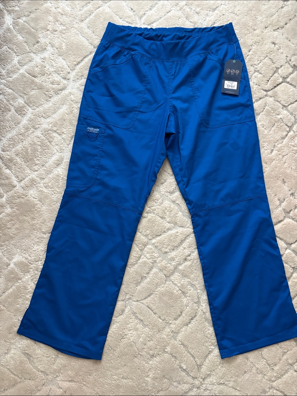 Cherokee women’s Royal Blue Cargo Scrub Pants